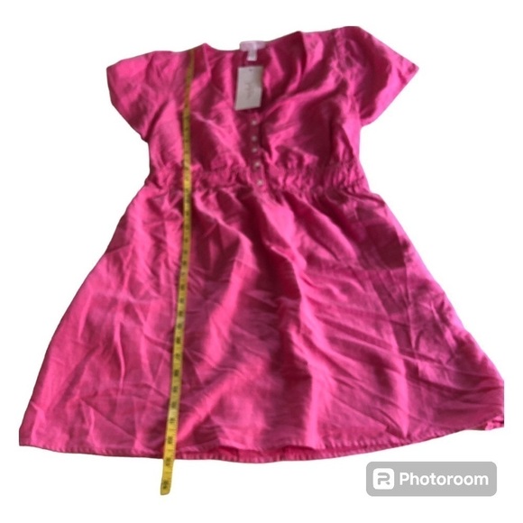 Ingrid & Isabel Maternity Pink Short Sleeve Woven Mini Maternity Dress Size S - Picture 5 of 11